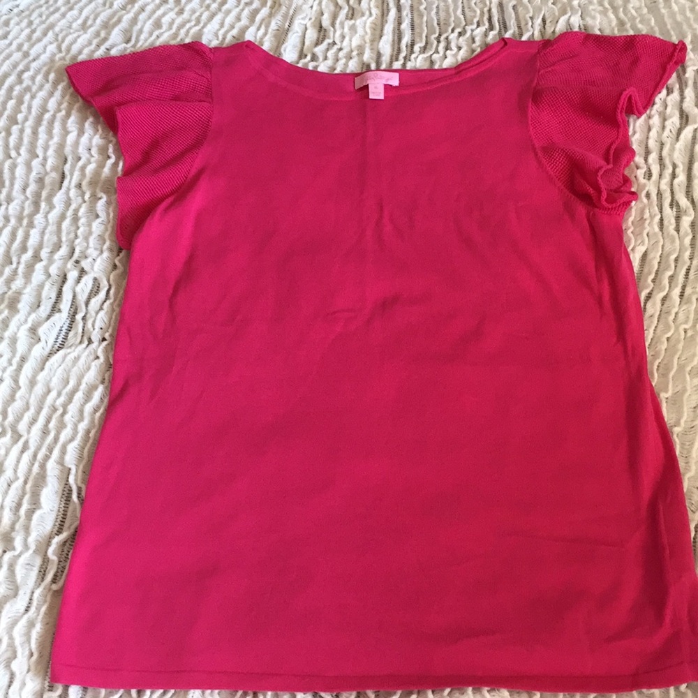 Lilly Pulitzer flutter sleeve Brianna Top